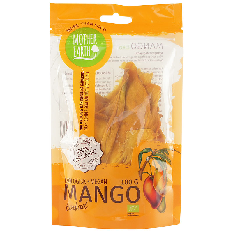 Mango torkad eko 100g - Mother Earth