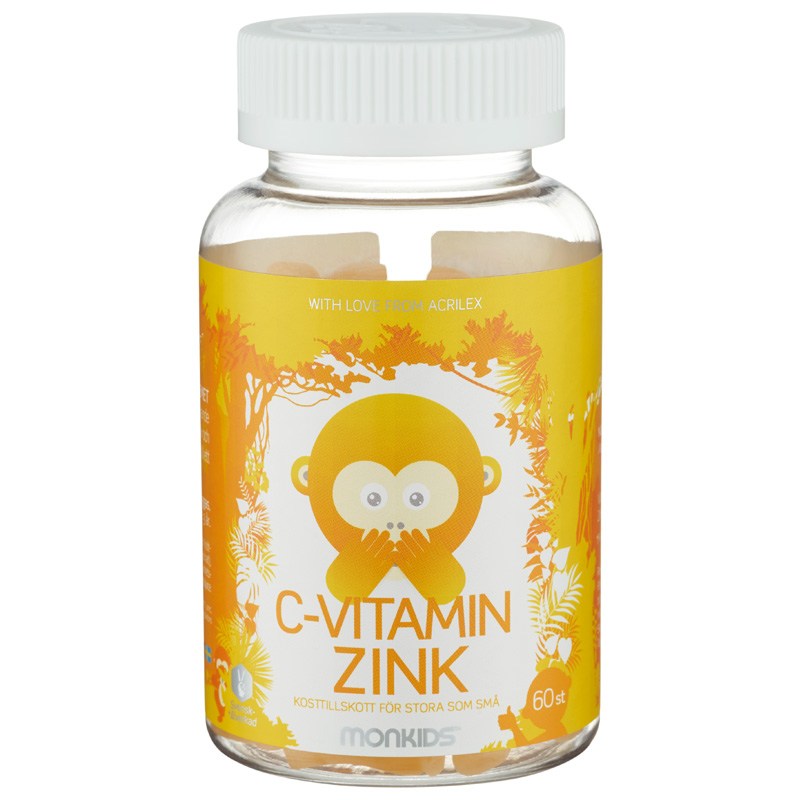 MONKIDS C-vitamin+Zink | 60 ST