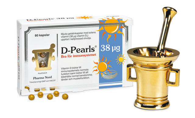 D-vitamin D-Pearls - Pharma Nord 80 kap (38 µg)