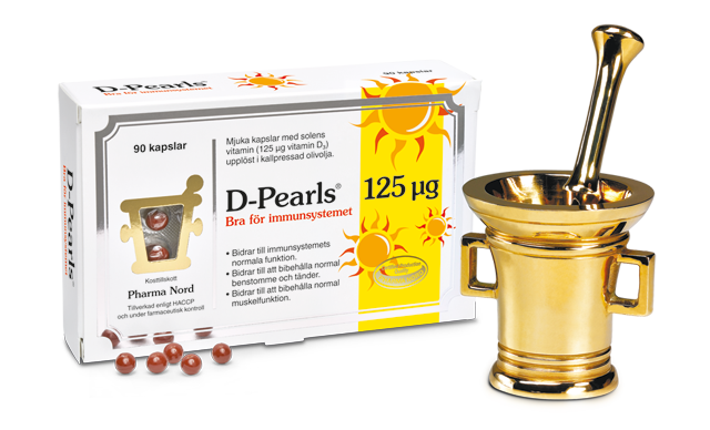 D-vitamin D-Pearls - Pharma Nord 90 kap (125 µg)