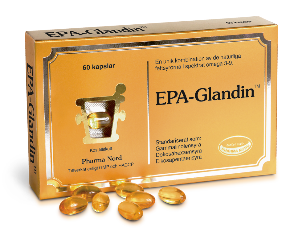 EPA-Glandin med Omega-3 60 kapslar