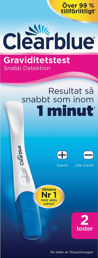 2-pack Clearblue Graviditetstest Plus