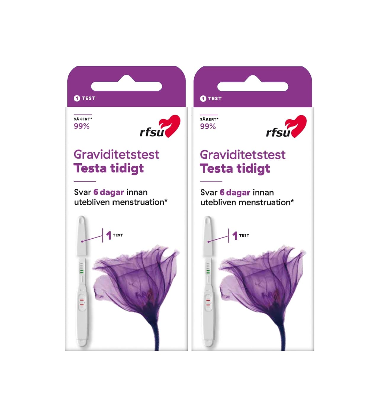 RFSU Graviditetstest 2-pack Testa Tidigt
