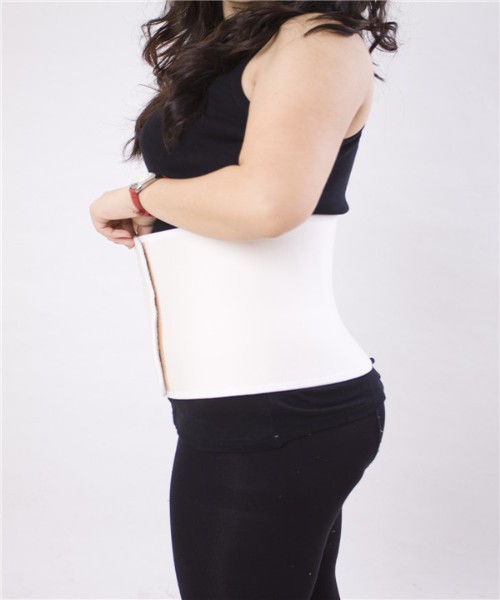 Bamboo Bellyband - Maggördel Vit M (75-85 cm)