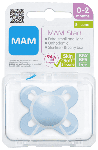 Start Napp 1-pack - 0-2 mån - MAM Blå