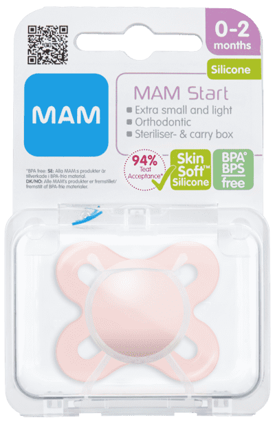 Start Napp 1-pack - 0-2 mån - MAM Rosa