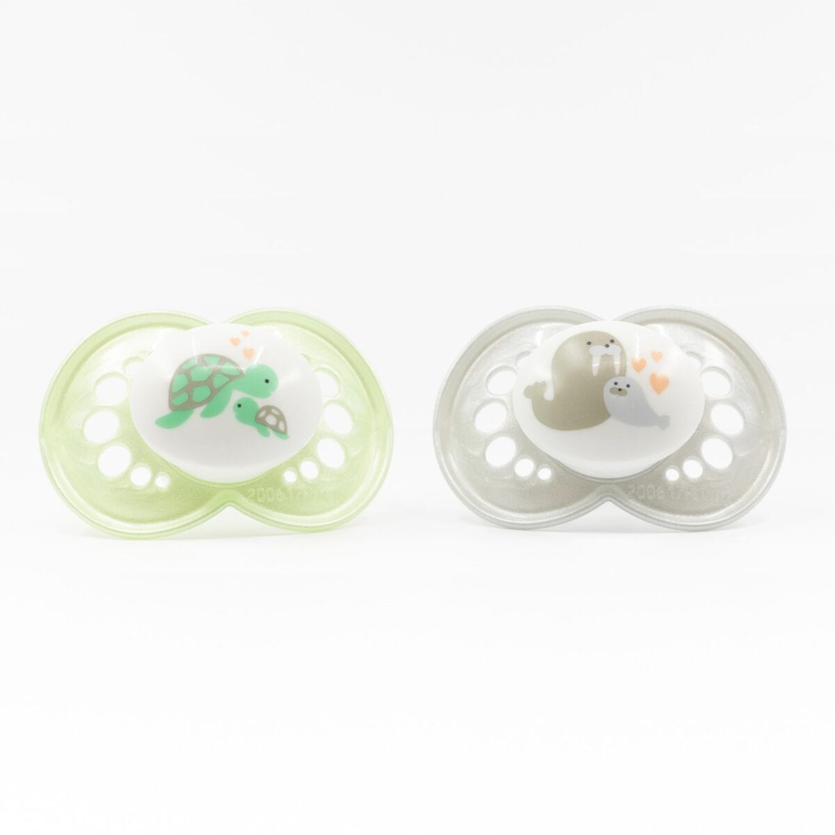 Original Napp 2-pack Silikon - 6-16 mån - MAM Neutral (Valross/Sköldpadda))