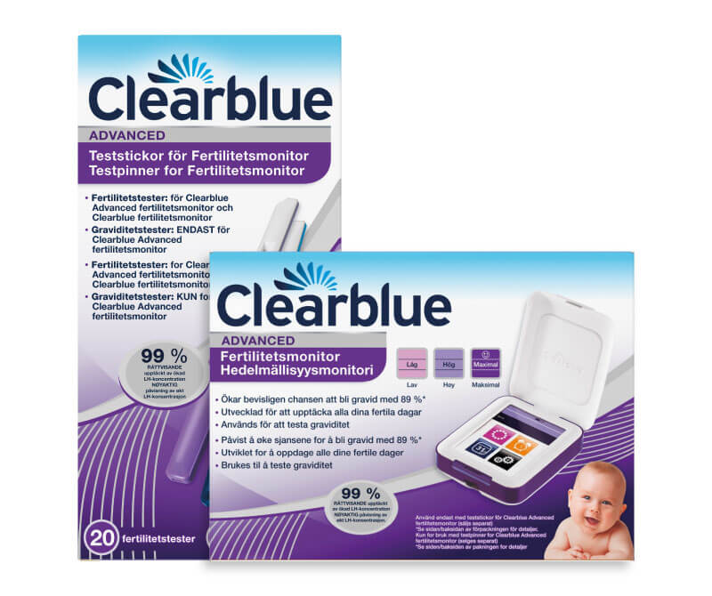 Clearblue Fertilitetsmonitor Advanced + Teststickor (20+4)