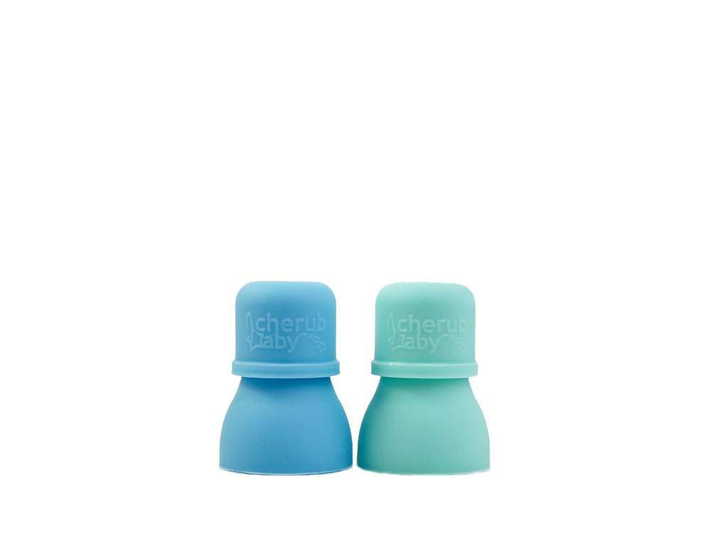 CherubBaby Silikonpip till Matpåsar Aqua/Mint