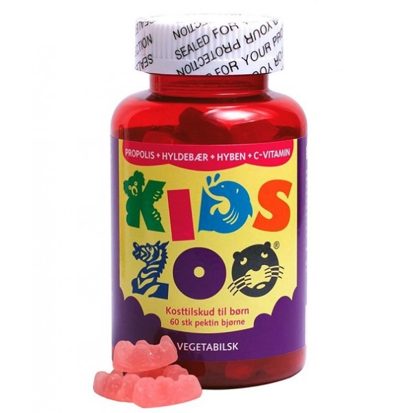KidsZoo Propolis+C-vitamin Veg 60st