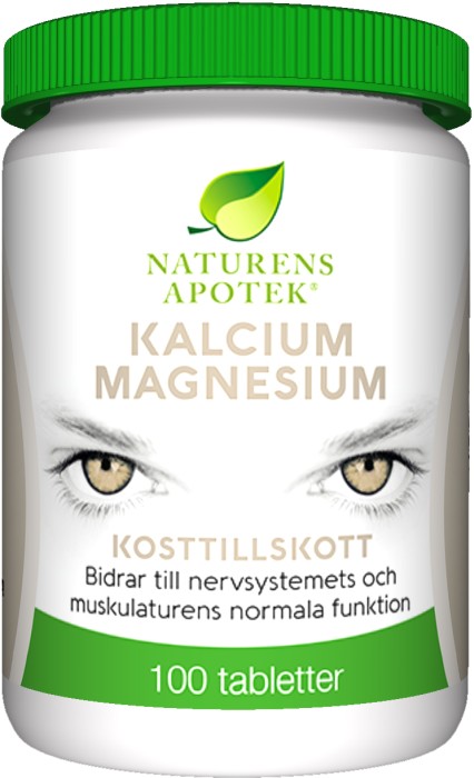 Kalcium + D3 + Magnesium 100t - Naturens Apotek