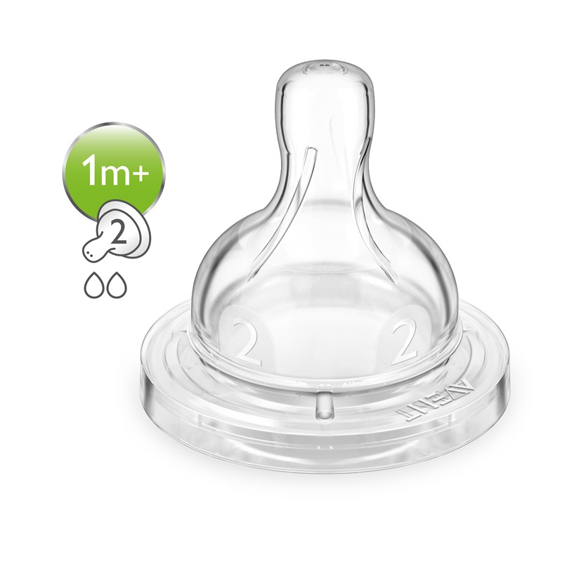 Philips Avent Dinapp Anti-Kolik Classic+ 2-pack Långsamt flöde (1+ m)