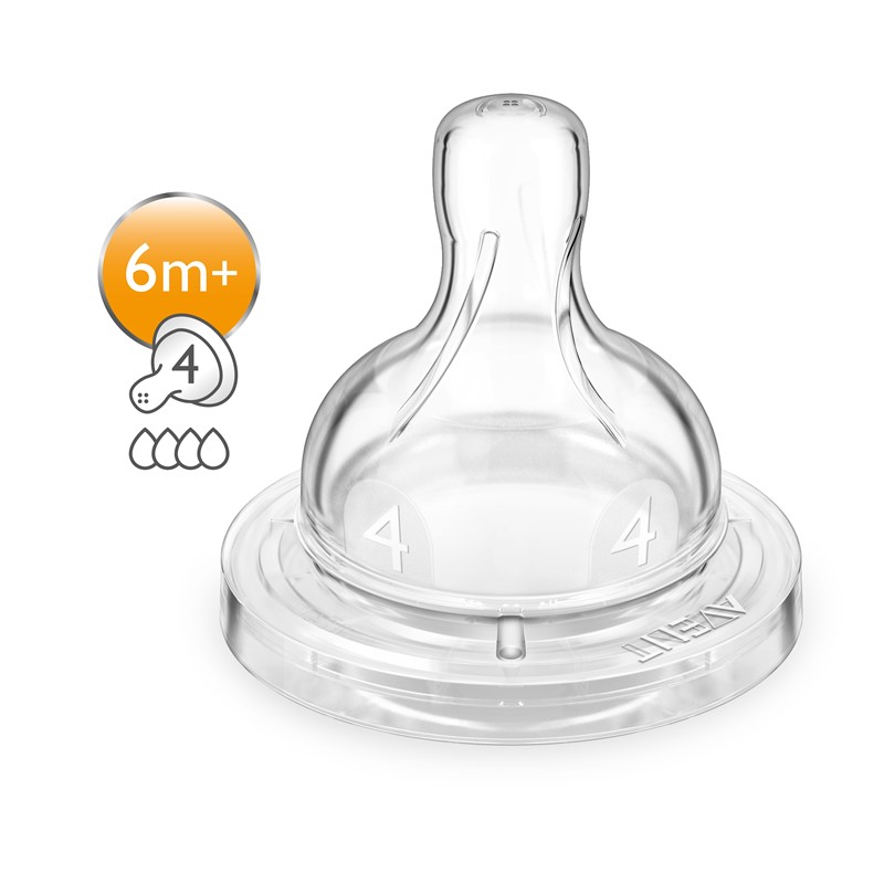 Philips Avent Dinapp Anti-Kolik Classic+ 2-pack Snabbt flöde (6+ m)