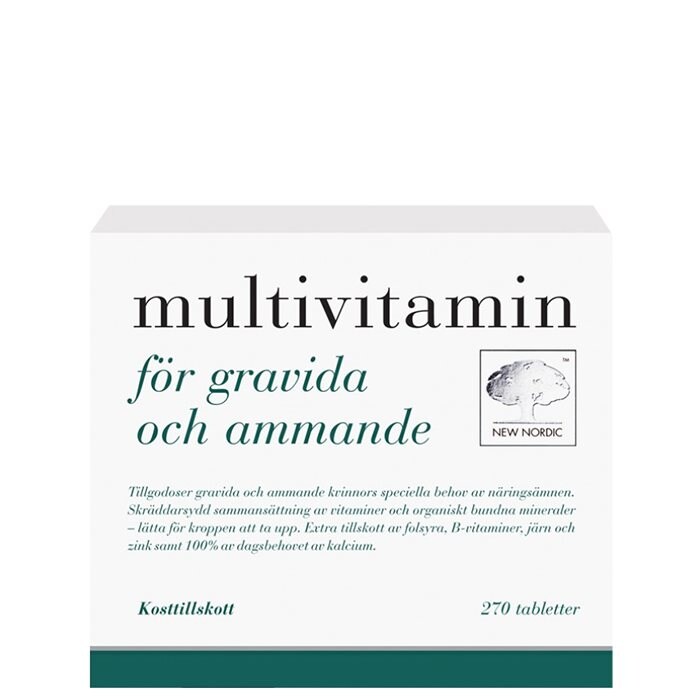 Multivitamin för Gravida och Ammande 270 tabletter - New Nordic