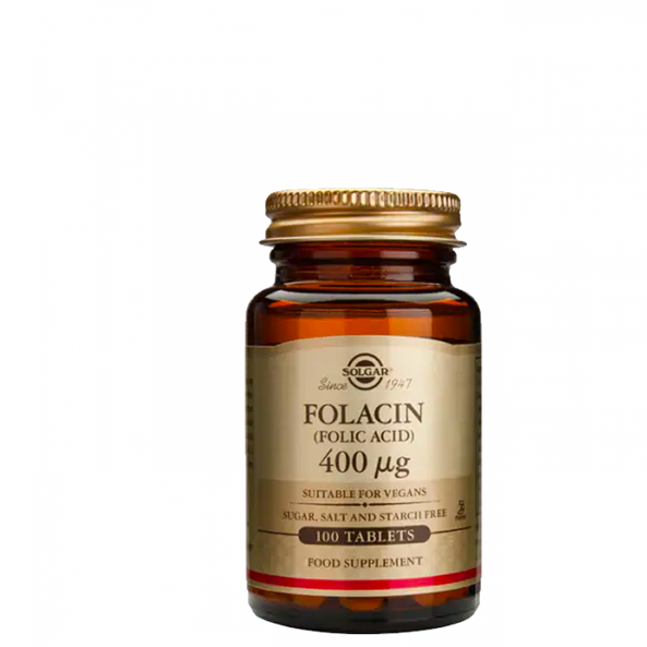 Folsyra 400 µg 100 tab - Solgar