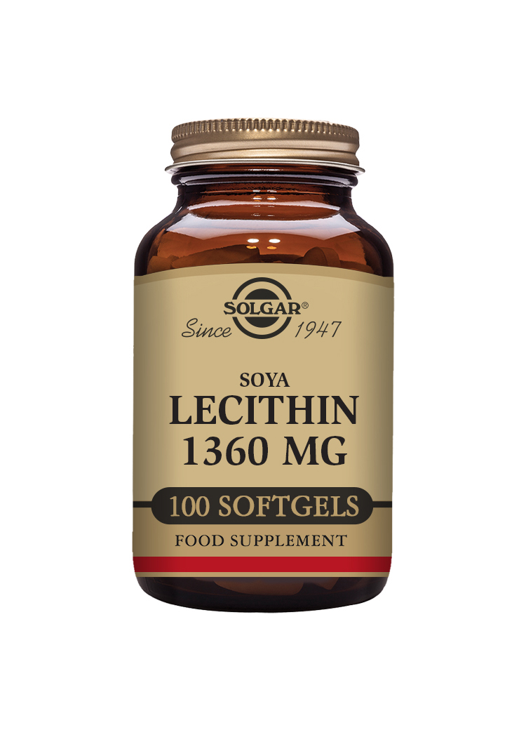 Soya Lecithin 1360 mg 100 kapslar - Solgar