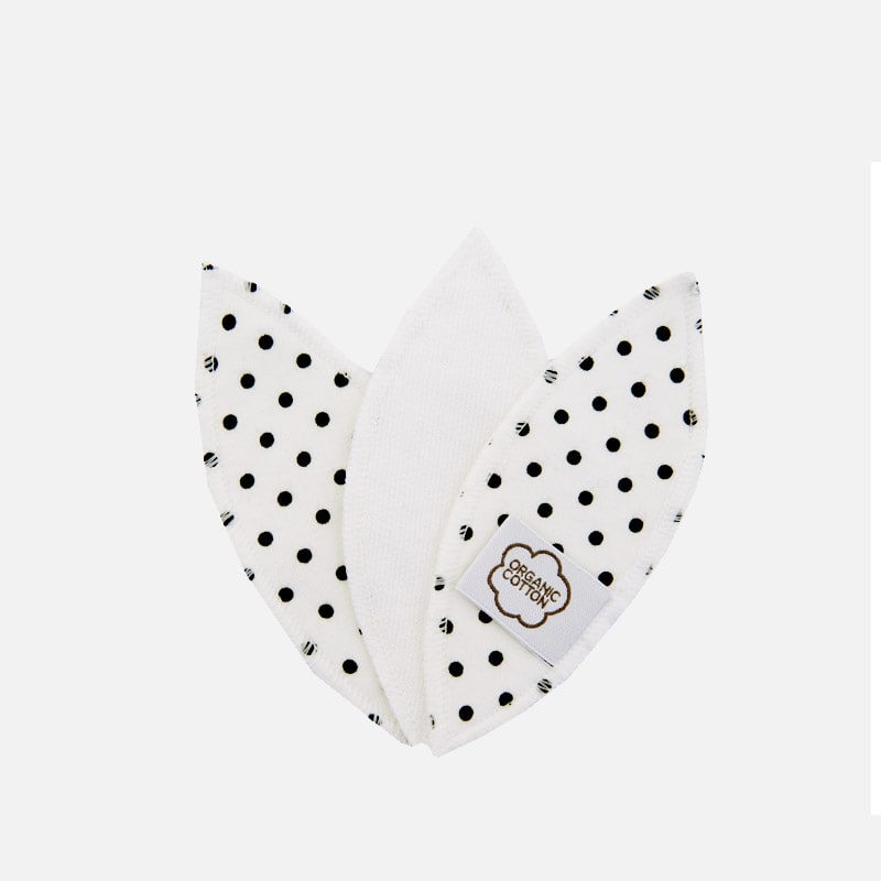 Labia Pads, 10-pack - ImseVimse Black dots