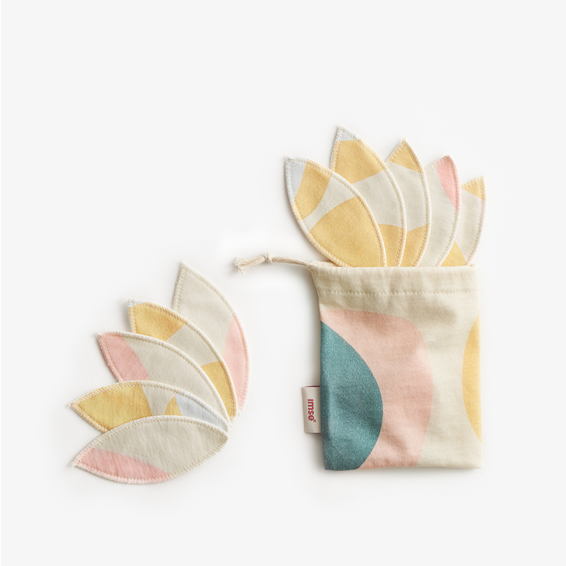 Labia Pads, 10-pack - ImseVimse Pastel Hoop