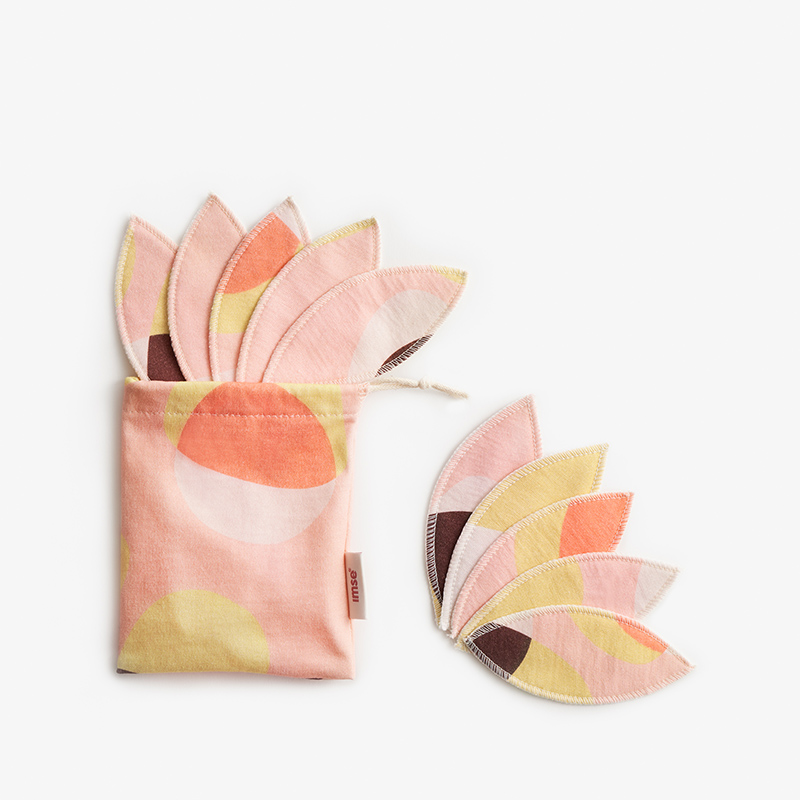 Labia Pads, 10-pack - ImseVimse Pink Hoop
