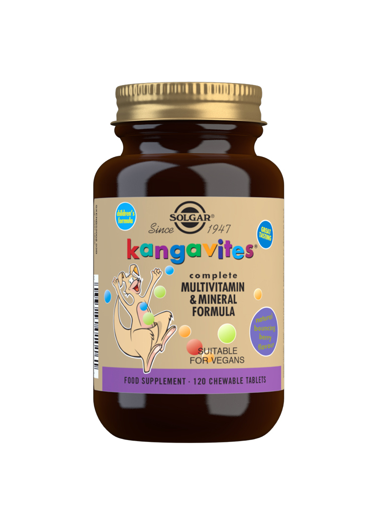 Kangavites® Bouncing Berry (barnvitamin/mineral) Bärsmak tuggtabl. 120 tabletter