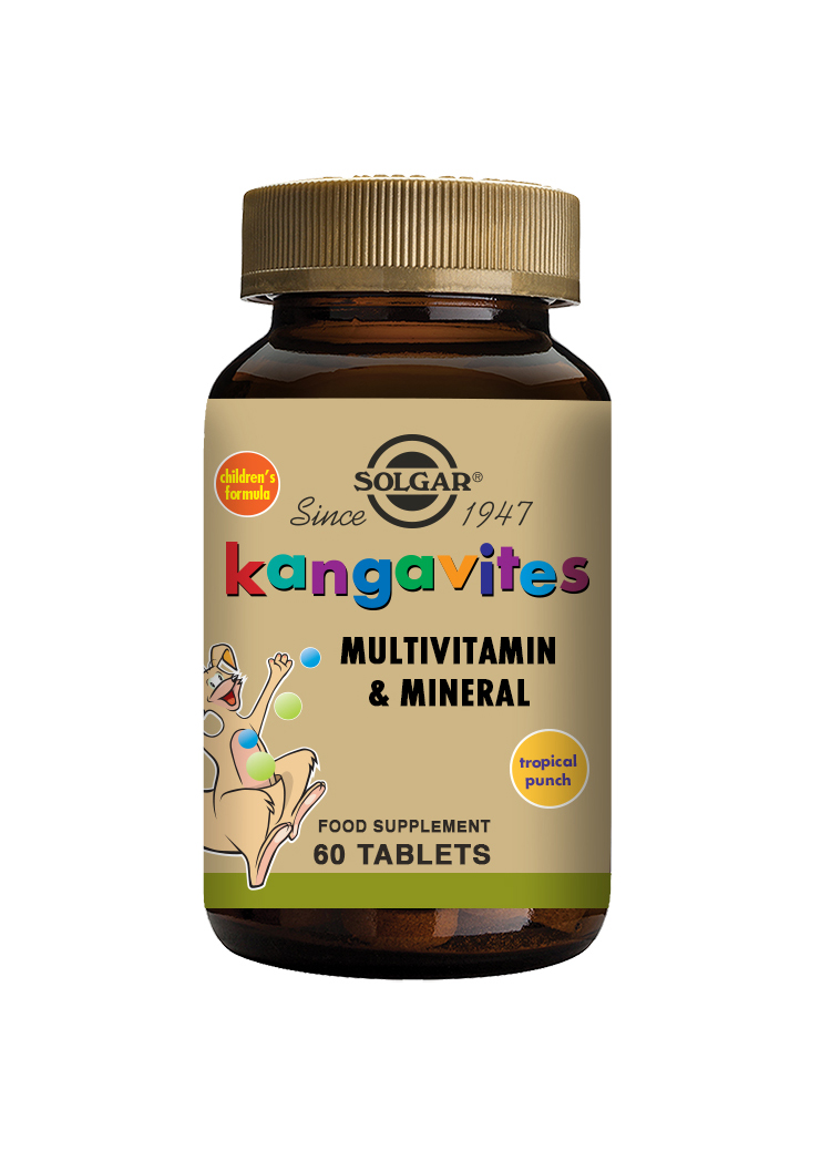 Kangavites® Tropical Punch (barnvitamin/mineral) Fruktsmak tuggtabl. 60 tabletter