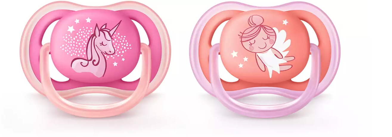 Philips Avent Ultra Air-Napp 6-18 mån 2-pack Rosa/Lila