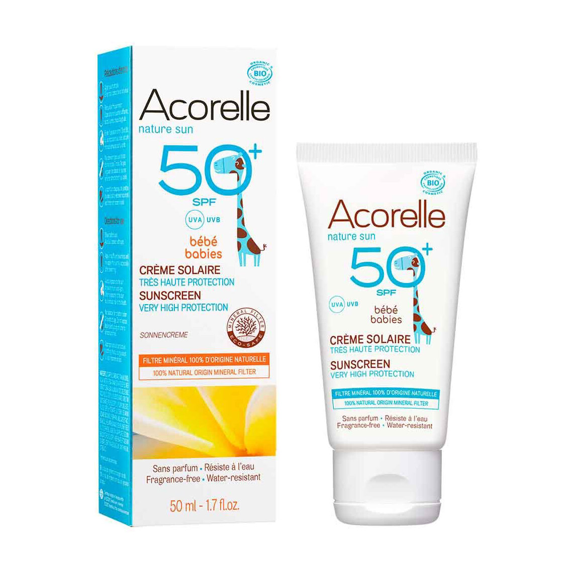 Sunscreen for Babies Spf 50+ 50ml - Acorelle