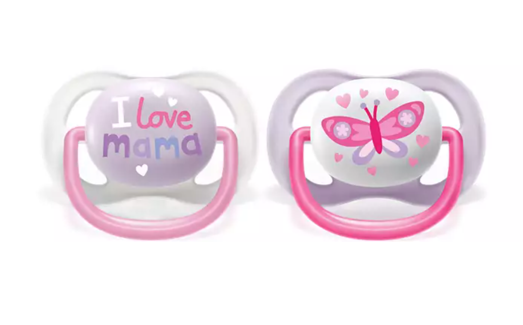Philips Avent Ultra Air-Napp 0-6 mån Rosa/Lila