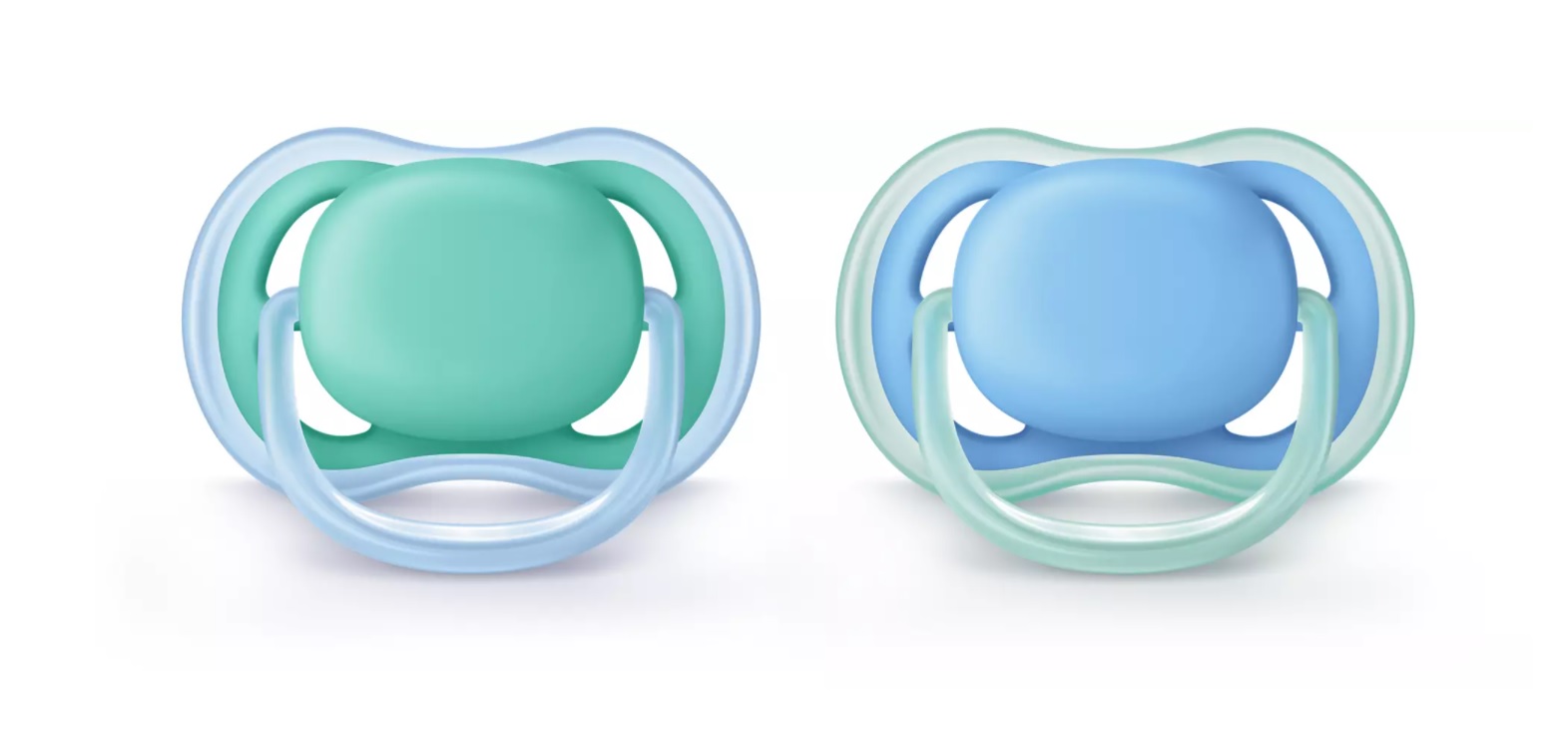 Philips Avent Ultra Air-Napp 6-18 mån Blå/Grön
