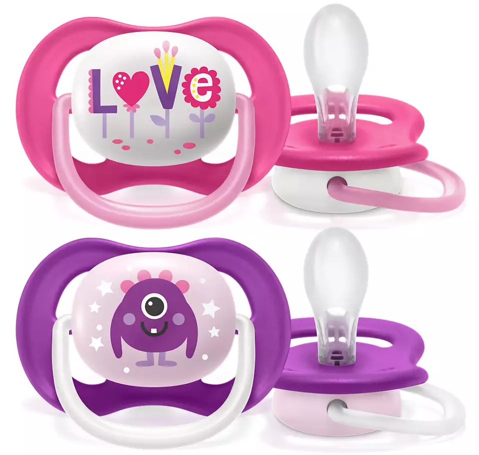 Philips Avent Ultra Air-Napp 6-18 mån Rosa/Lila