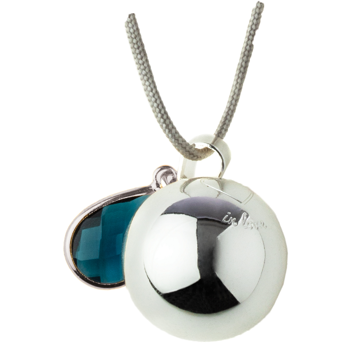 Bola gravidsmycke silver "in love"