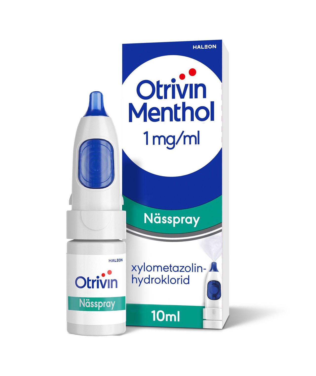 Otrivin Menthol nässpray, lösning 1 mg/ml 10 ml