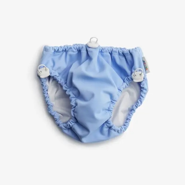 Badblöja dragsko Ljusblå S/M 6-10 kg