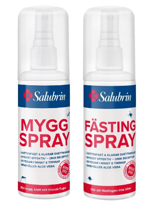 Salubrin Mygg- & Fästingspray 2x100 ml