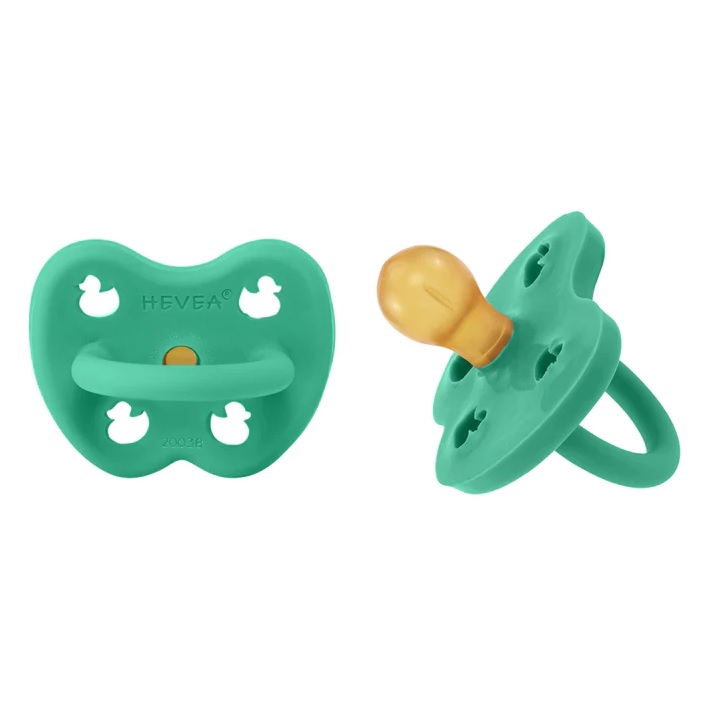 Naturgumminapp - Pop of Green, 3-36 mån 2-pack - Hevea Rund