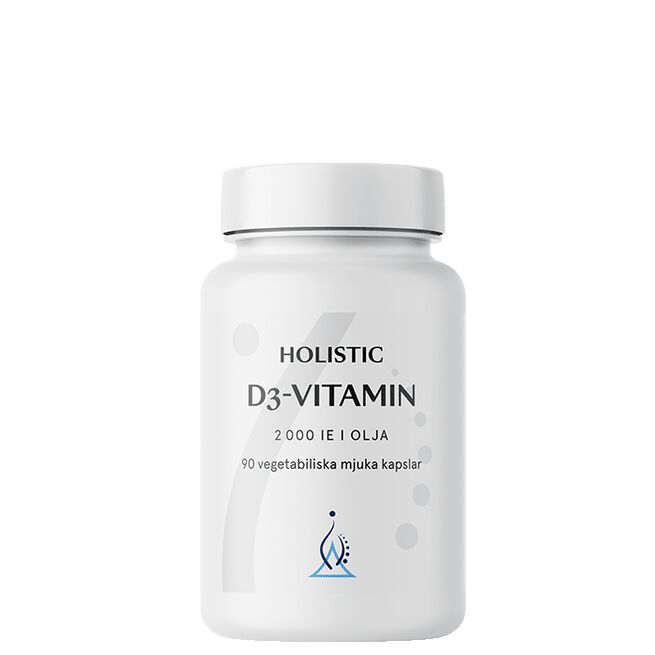 D3-vitamin i olja, 90 kapslar - Holistic