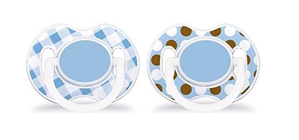 Klassiska nappar 2-pack - 0-6 mån - Philips Avent Blå