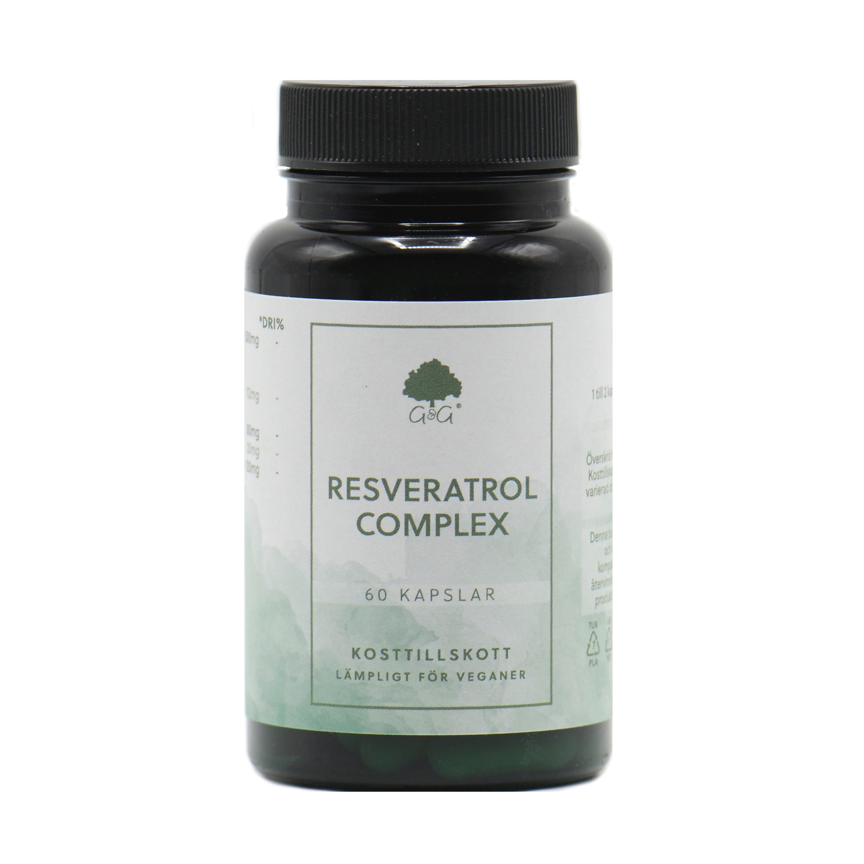 Resveratrol Complex 60 kapslar - G&G Vitamins