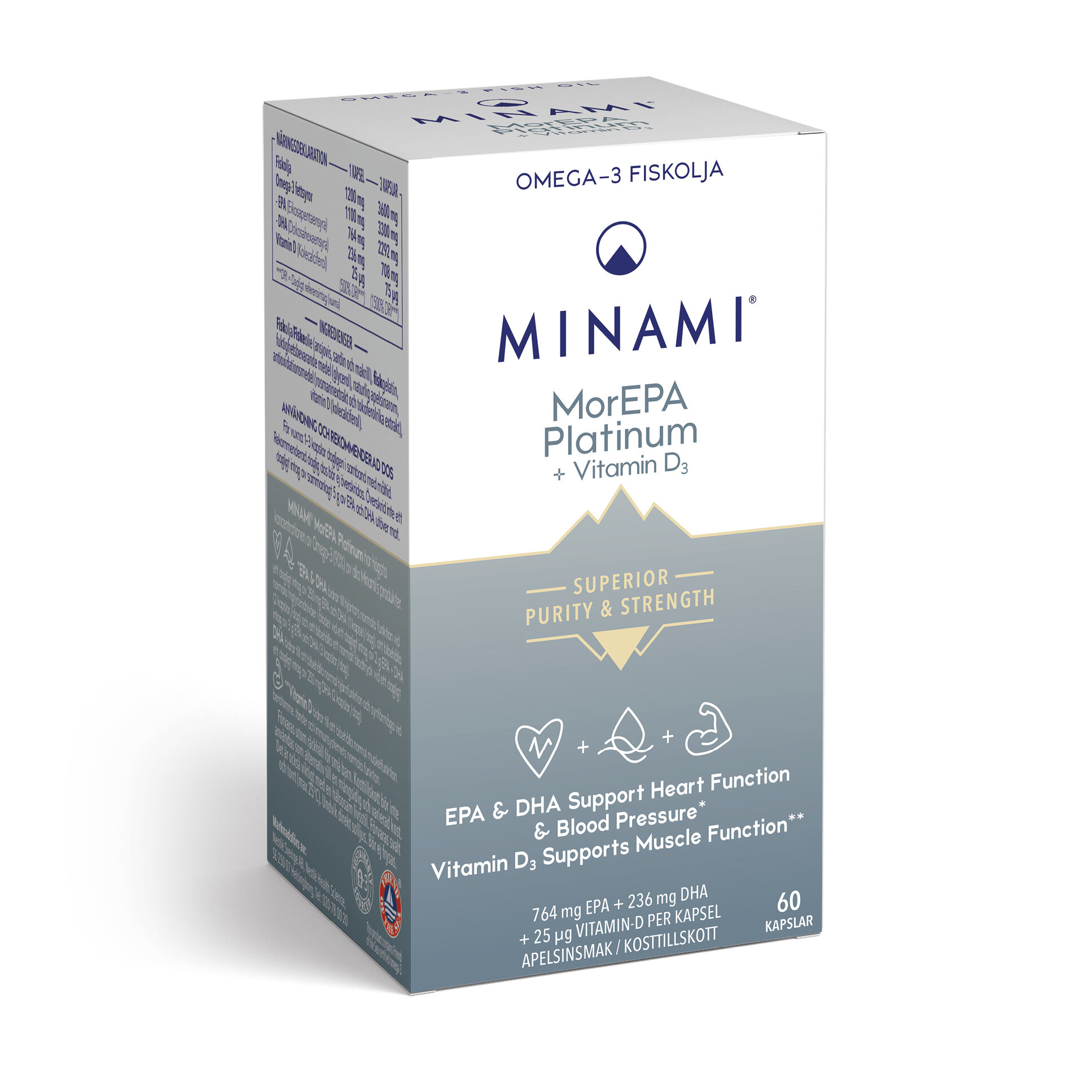 MorEPA Platinum 90% 60 kapslar - Minami