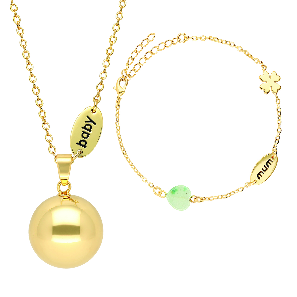 Set Bola Gravidsmycke +Armband baby/mum
