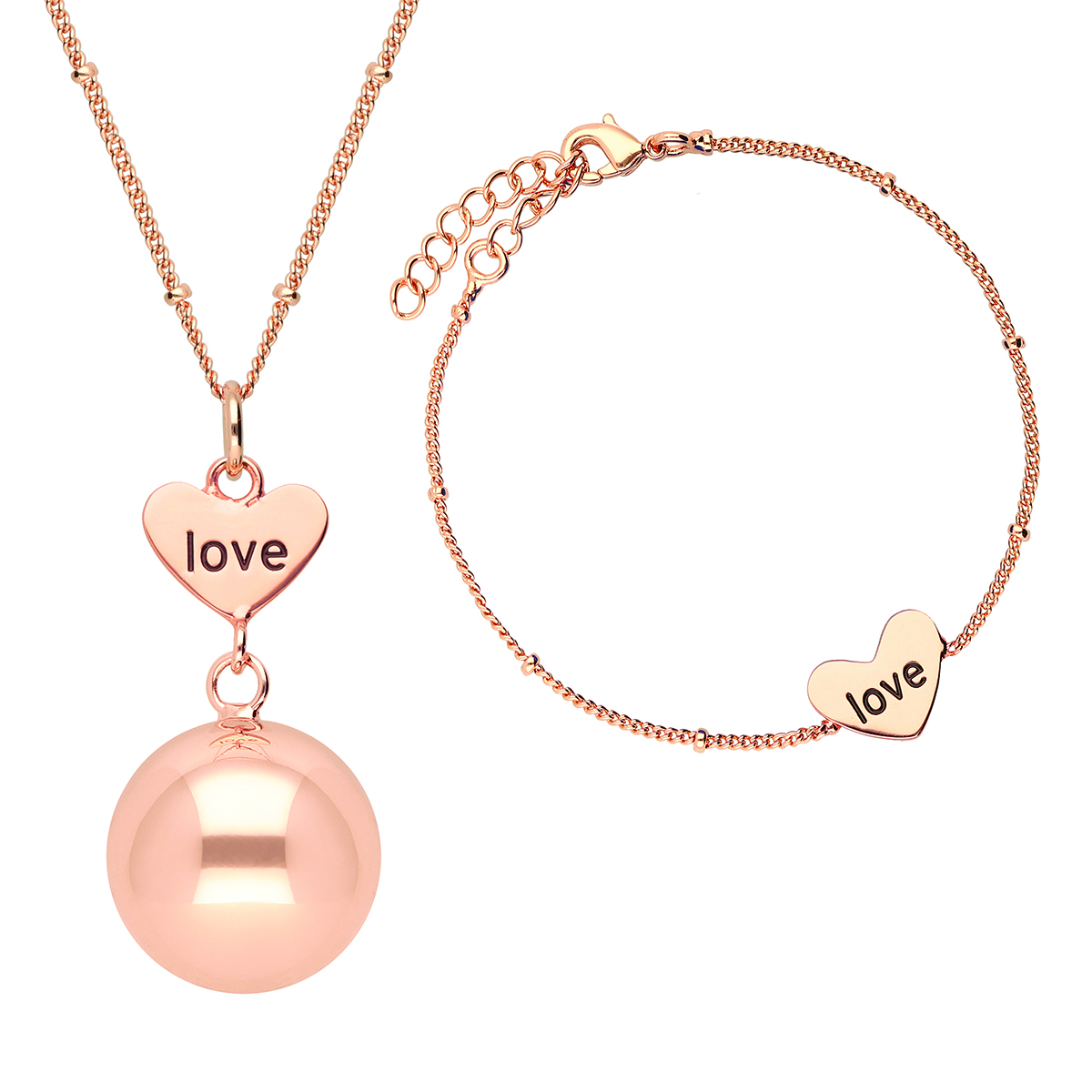 Set Bola Gravidsmycke + Armband love