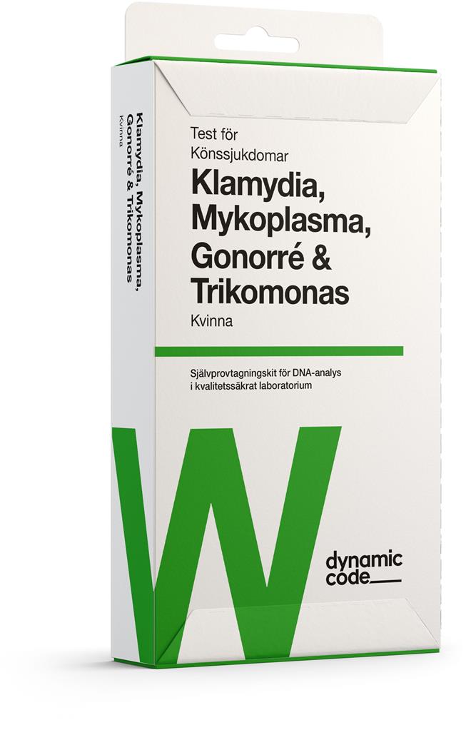 Test för 4 könssjukdomar Kvinna - Dynamic Code