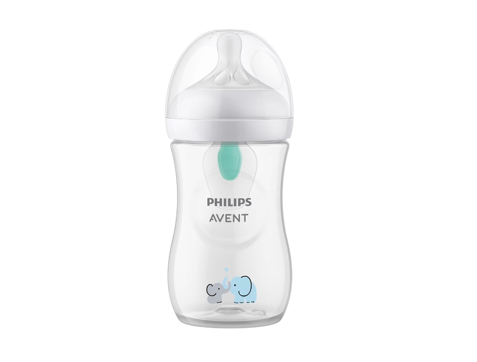 Philips Avent Natural Response Nappflaska med Airfree-ventil 260 ml Elefanter