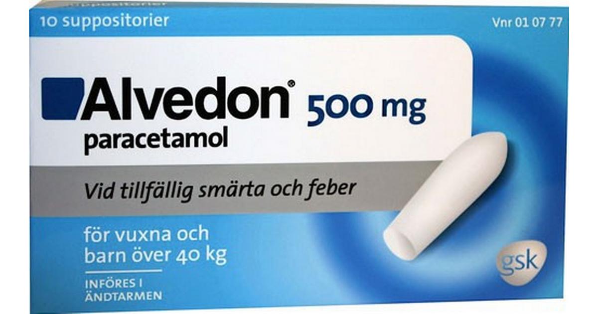 Alvedon, suppositorium 500 mg 10 st 40kg+