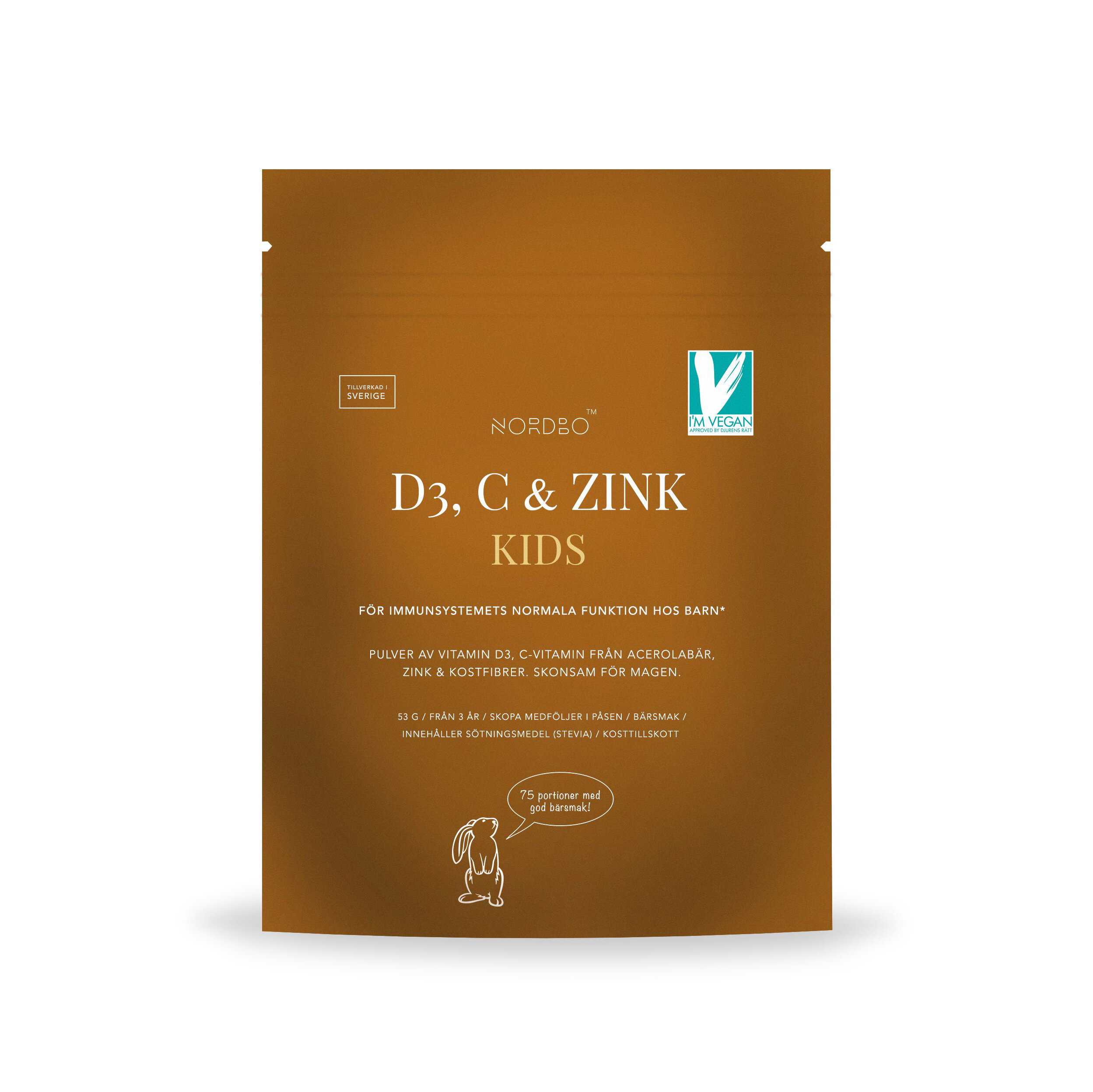 D3, C & Zink, Kids 53g / 75d - Nordbo