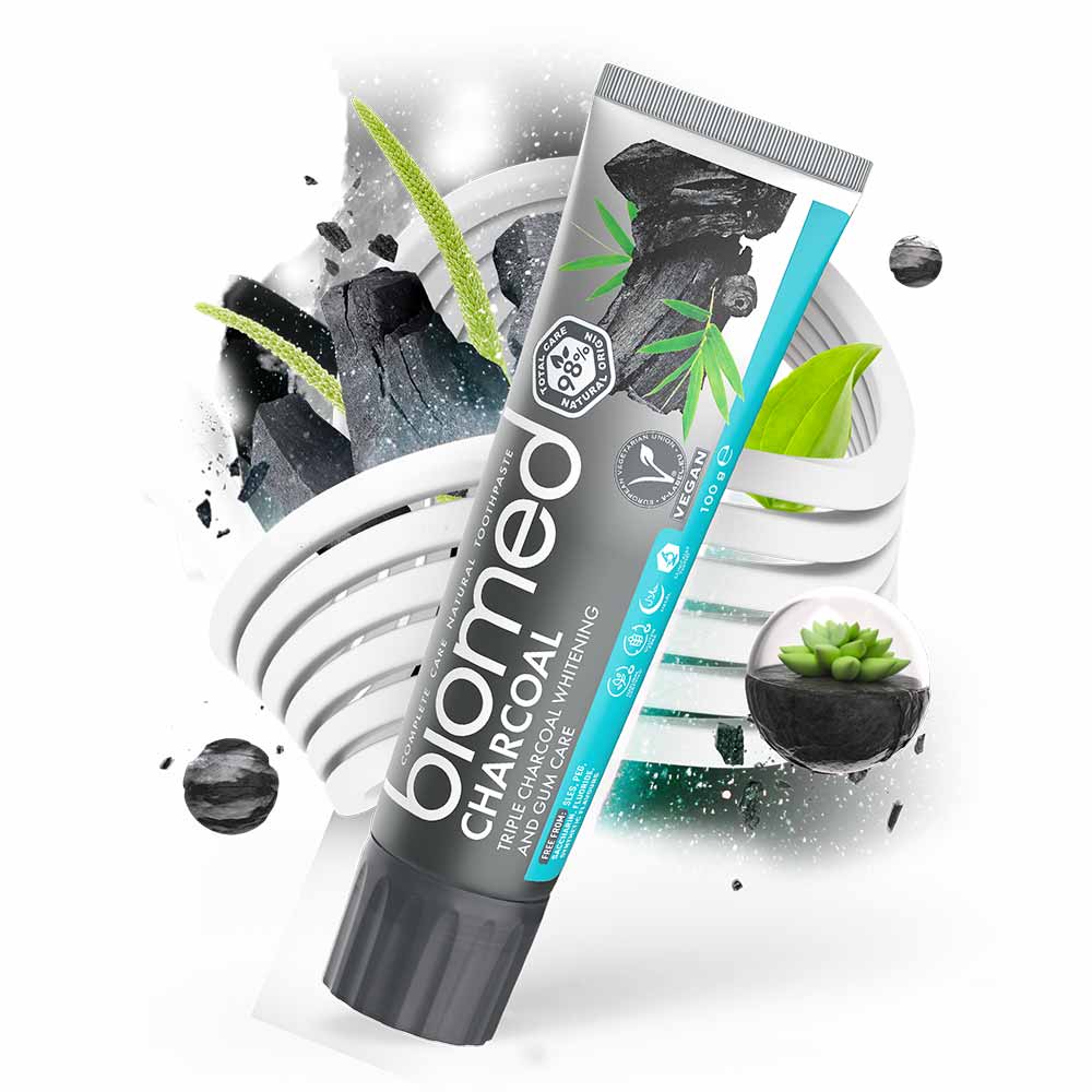 Biomed Toothpaste - Fluorfri tandkräm Charcoal