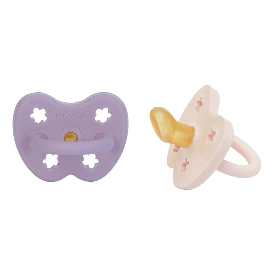 Sut, 3- 36 mdr, Ortodontisk, Lavender & Powder Pink - 2 st