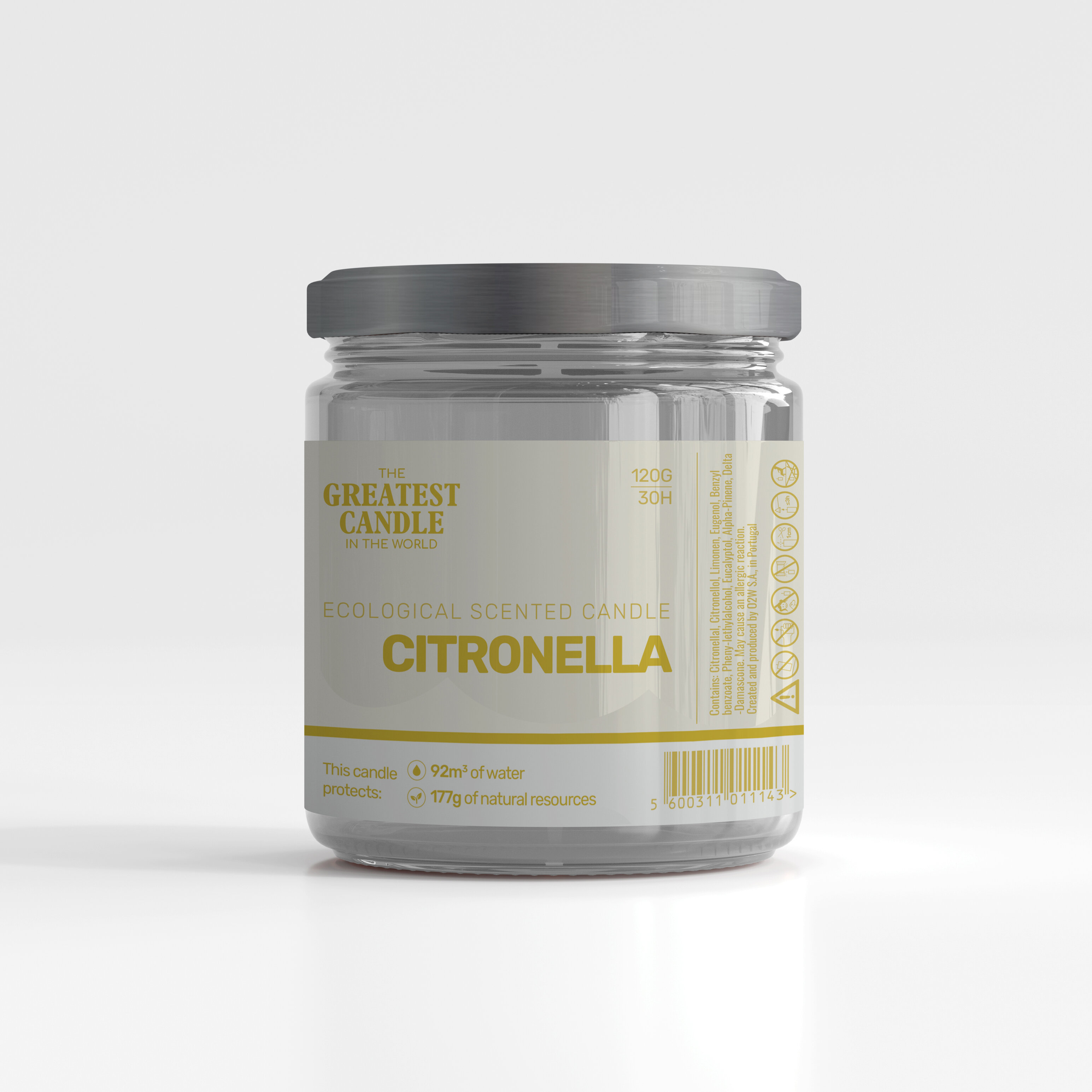 The Greatest Candle Doftljus Citronella 120g