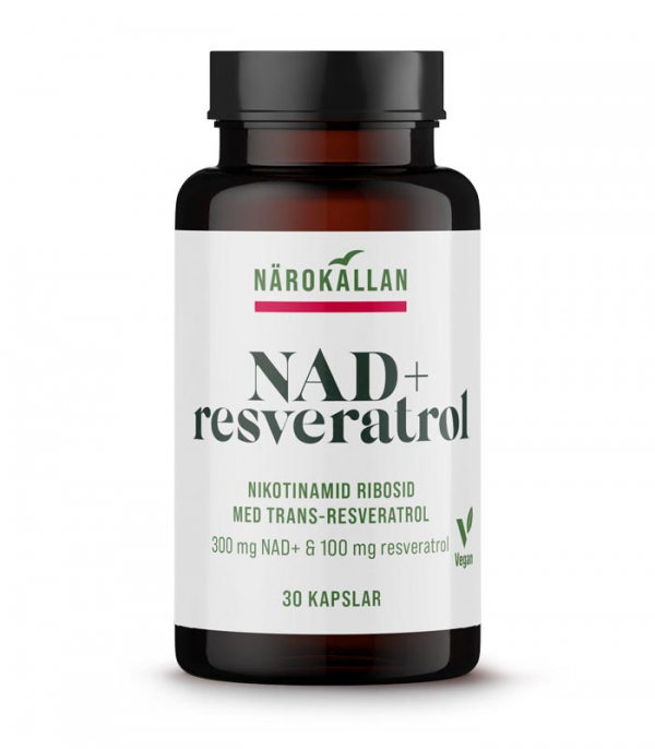 Närokällan NAD+ Resveratrol 30 kapslar