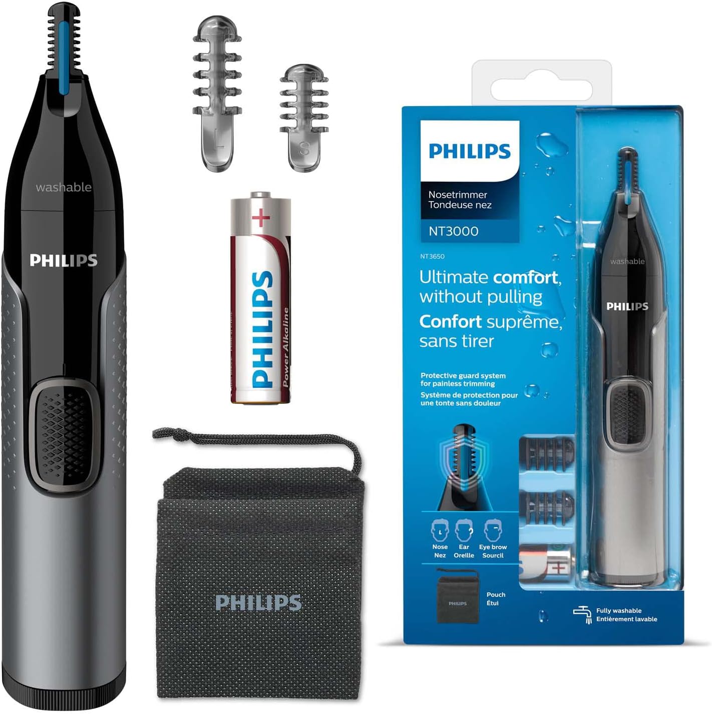 Nose trimmer series 3000 Näs-, öron- och ögonbrynstrimmer NT3650/16